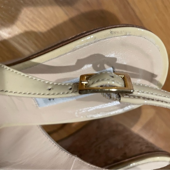 L.K.  Bennett Peep Toe Wedges - Picture 8 of 9